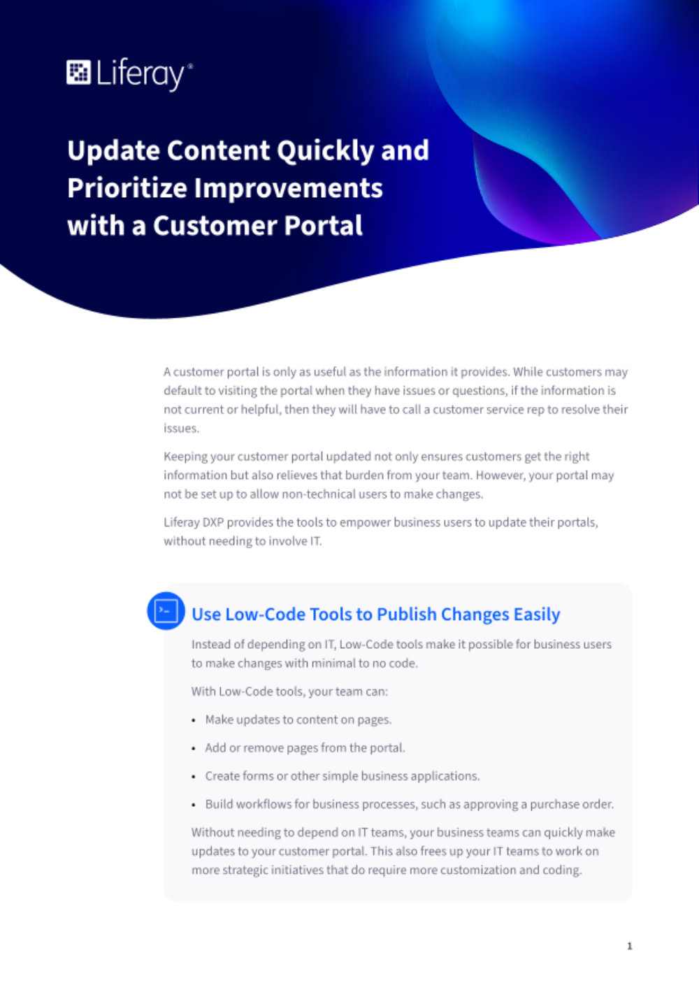How Can Content Be Updated Quickly with a Customer Portal?